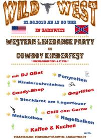 line dance party poster